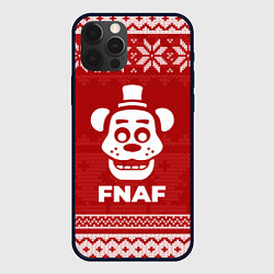 Чехол для iPhone 12 Pro Новогодний FNAF, цвет: 3D-черный