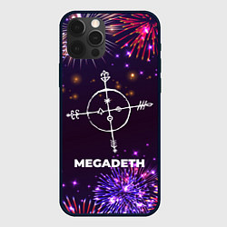 Чехол для iPhone 12 Pro Праздничный Megadeth, цвет: 3D-черный