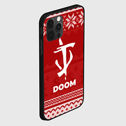 Чехол для iPhone 12 Pro Новогодний Doom, цвет: 3D-черный — фото 2