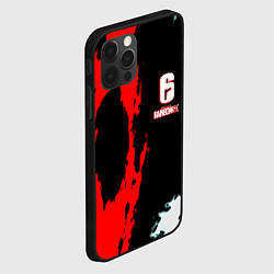 Чехол для iPhone 12 Pro Rainbow six краски абстрактные, цвет: 3D-черный — фото 2