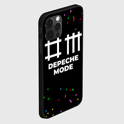 Чехол для iPhone 12 Pro Depeche Mode конфети, цвет: 3D-черный — фото 2