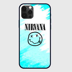 Чехол для iPhone 12 Pro Nirvana rock music color, цвет: 3D-черный