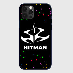 Чехол для iPhone 12 Pro Hitman конфети, цвет: 3D-черный