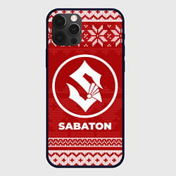 Чехол для iPhone 12 Pro Новогодний Sabaton, цвет: 3D-черный