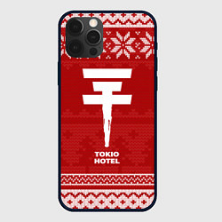 Чехол для iPhone 12 Pro Новогодний Tokio Hotel, цвет: 3D-черный