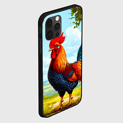 Чехол для iPhone 12 Pro Петушок, цвет: 3D-черный — фото 2