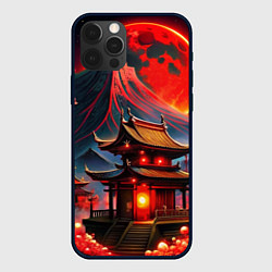 Чехол для iPhone 12 Pro Japan red nature, цвет: 3D-черный