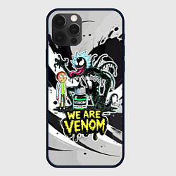 Чехол для iPhone 12 Pro Rick-Venom and Morty - meme, цвет: 3D-черный