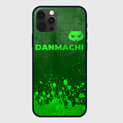 Чехол для iPhone 12 Pro DanMachi - green gradient посередине, цвет: 3D-черный