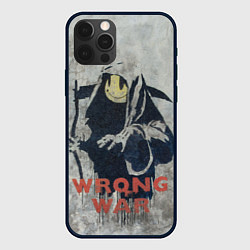 Чехол для iPhone 12 Pro Banksy - wrong war, цвет: 3D-черный