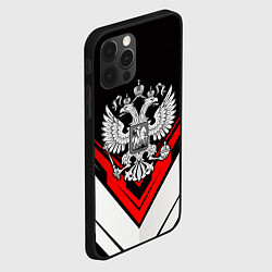 Чехол для iPhone 12 Pro Герб России - униформа, цвет: 3D-черный — фото 2