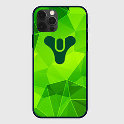 Чехол для iPhone 12 Pro Destiny green poly, цвет: 3D-черный