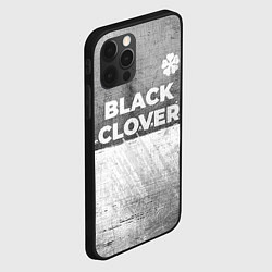 Чехол для iPhone 12 Pro Black Clover - grey gradient посередине, цвет: 3D-черный — фото 2