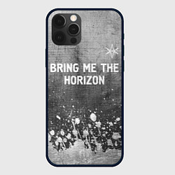 Чехол для iPhone 12 Pro Bring Me the Horizon - grey gradient посередине, цвет: 3D-черный