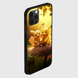 Чехол для iPhone 12 Pro Милые покемоны, цвет: 3D-черный — фото 2