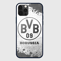 Чехол iPhone 12 Pro Borussia - white gradient