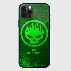 Чехол для iPhone 12 Pro The Offspring - green gradient, цвет: 3D-черный