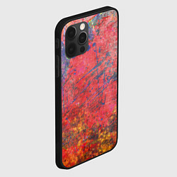 Чехол для iPhone 12 Pro Абстракция - red yellow grunge, цвет: 3D-черный — фото 2