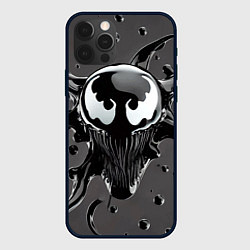 Чехол для iPhone 12 Pro Морда Венома - ядовитая слизь, цвет: 3D-черный