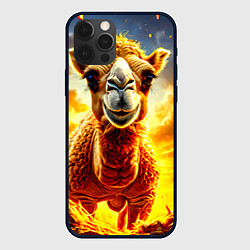Чехол для iPhone 12 Pro Верблюд в огне, цвет: 3D-черный