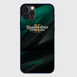 Чехол для iPhone 12 Pro Kingdom Come Deliverance 2 green black, цвет: 3D-черный