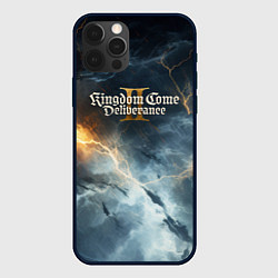 Чехол для iPhone 12 Pro Kingdom Come Deliverance 2 молнии, цвет: 3D-черный