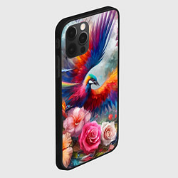 Чехол для iPhone 12 Pro Тропическая птица, цвет: 3D-черный — фото 2