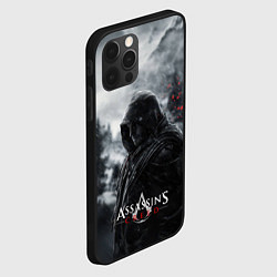 Чехол для iPhone 12 Pro Assassins Creed охотник в горах, цвет: 3D-черный — фото 2