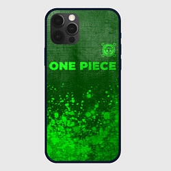 Чехол iPhone 12 Pro One Piece - green gradient посередине
