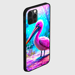Чехол для iPhone 12 Pro Пеликан в сказачном лесу, цвет: 3D-черный — фото 2