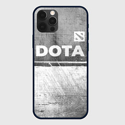 Чехол для iPhone 12 Pro Dota - grey gradient посередине, цвет: 3D-черный