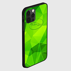 Чехол для iPhone 12 Pro Jaguar green poly, цвет: 3D-черный — фото 2