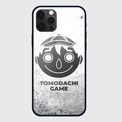 Чехол для iPhone 12 Pro Tomodachi Game - white gradient, цвет: 3D-черный