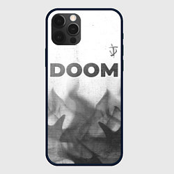 Чехол для iPhone 12 Pro Doom - white gradient посередине, цвет: 3D-черный