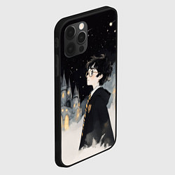 Чехол для iPhone 12 Pro Гарри Поттер в черной мантии, цвет: 3D-черный — фото 2