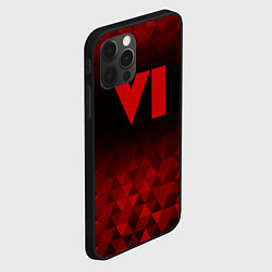 Чехол для iPhone 12 Pro GTA 6 red poly, цвет: 3D-черный — фото 2