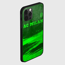 Чехол для iPhone 12 Pro AC Milan - green gradient посередине, цвет: 3D-черный — фото 2