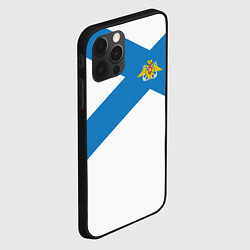 Чехол для iPhone 12 Pro Военно-морской флот: орёл с адмиралтейскими якорям, цвет: 3D-черный — фото 2