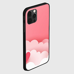 Чехол для iPhone 12 Pro Облака любви, цвет: 3D-черный — фото 2