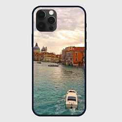 Чехол для iPhone 12 Pro Гранд-канал Венеции - городской пейзаж, цвет: 3D-черный