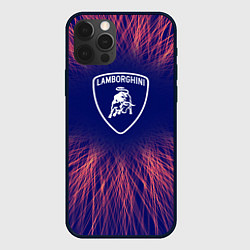 Чехол для iPhone 12 Pro Lamborghini red energy, цвет: 3D-черный
