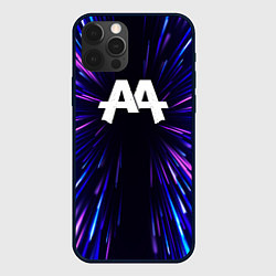 Чехол для iPhone 12 Pro Asking Alexandria neon energy, цвет: 3D-черный