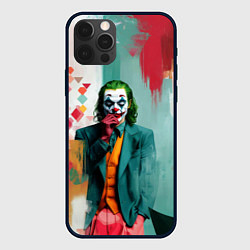 Чехол для iPhone 12 Pro Джокер и стены в краске, цвет: 3D-черный