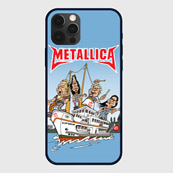 Чехол для iPhone 12 Pro Metallica - on the ship, цвет: 3D-черный
