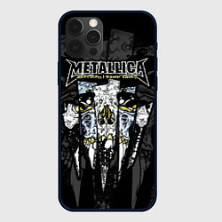 Чехол iPhone 12 Pro Metallica - skull with fangs