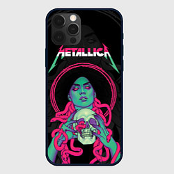 Чехол для iPhone 12 Pro Metallica - witch with the skull, цвет: 3D-черный