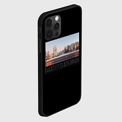 Чехол для iPhone 12 Pro Санкт-Петербург Смольный собор, цвет: 3D-черный — фото 2
