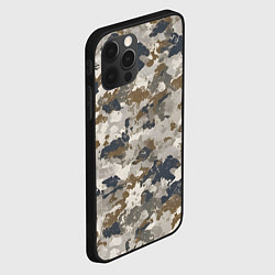 Чехол для iPhone 12 Pro Светлый камуфляж, цвет: 3D-черный — фото 2