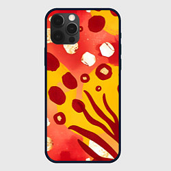 Чехол для iPhone 12 Pro Африканский паттерн, цвет: 3D-черный