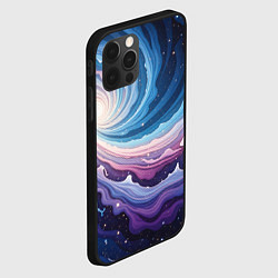 Чехол для iPhone 12 Pro Космическая волна, цвет: 3D-черный — фото 2